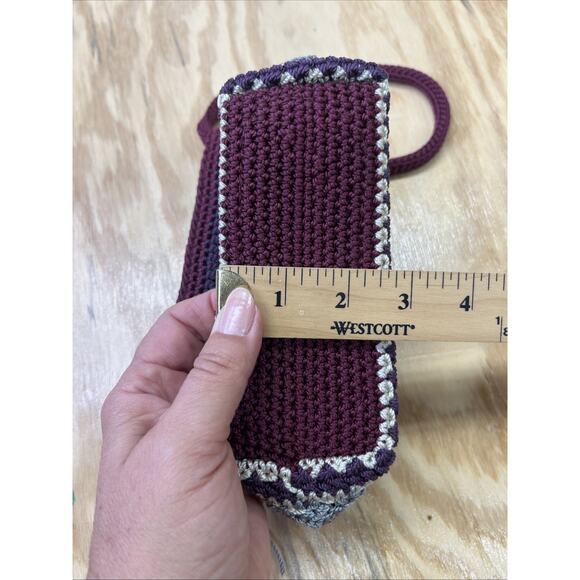 The Sak Crocheted Mini Bag Shoulder Purse Organizer Travel Small Boho - Picture 11 of 12